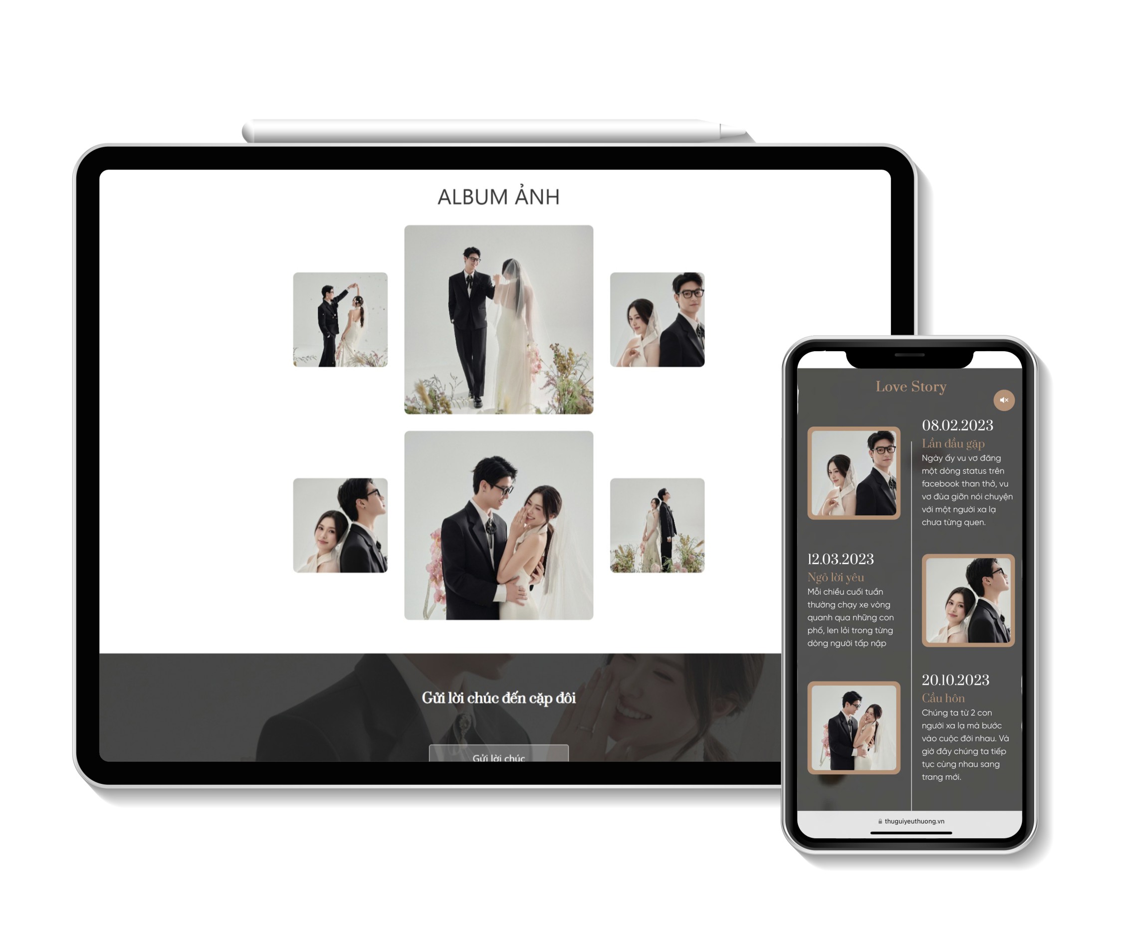 Mẫu thiệp nhẹ nhàng